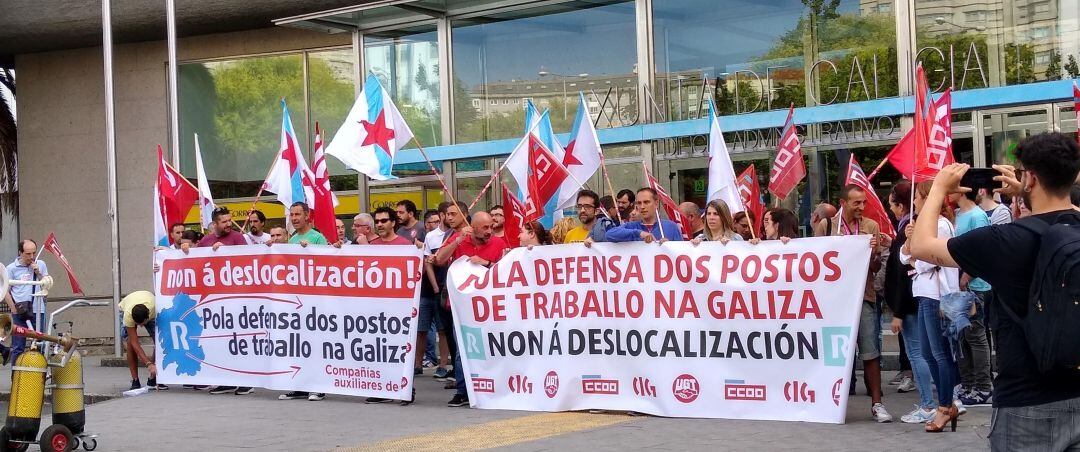 Movilización de trabajadores de subcontratas de R