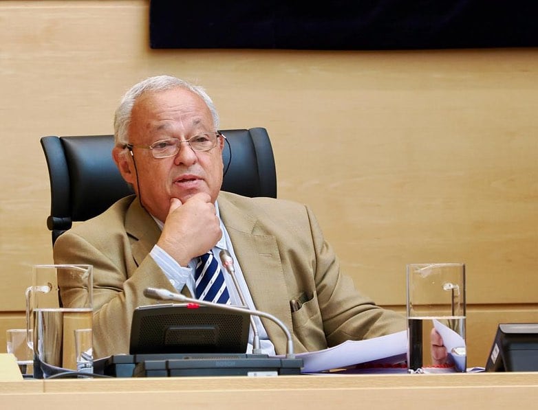 Gonzalo Santonja durante la comisión de Cultura del pasado 29 de septiembe