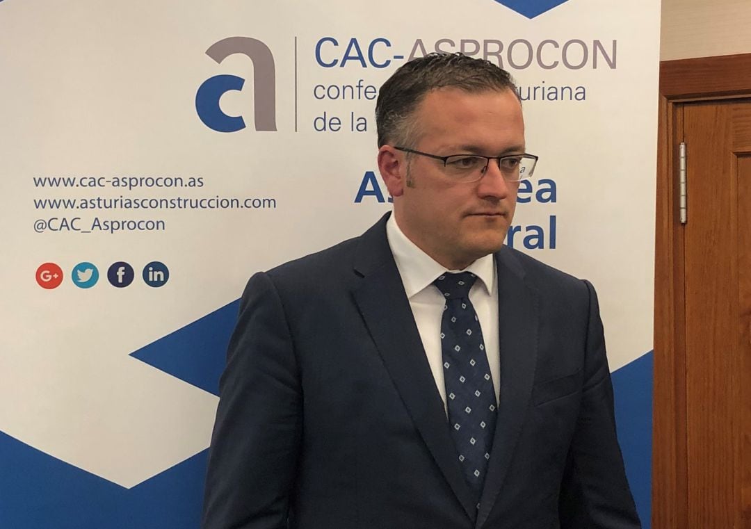 El presidente de CAC-Asprocon, Joel García, antes de su intervención