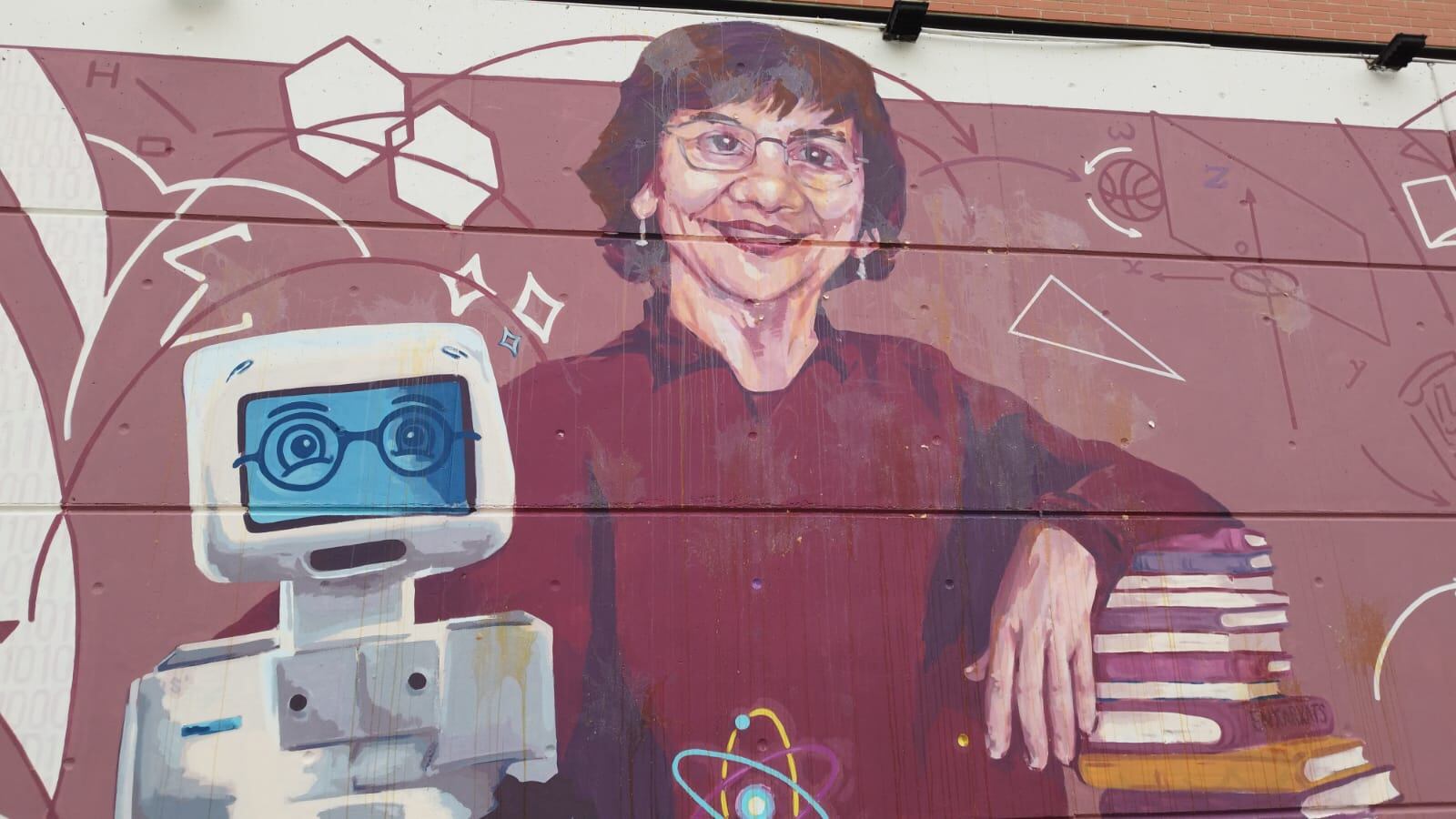 Vandalizan con huevos un mural dedicado a la matemática Carme Torras en Benicalap