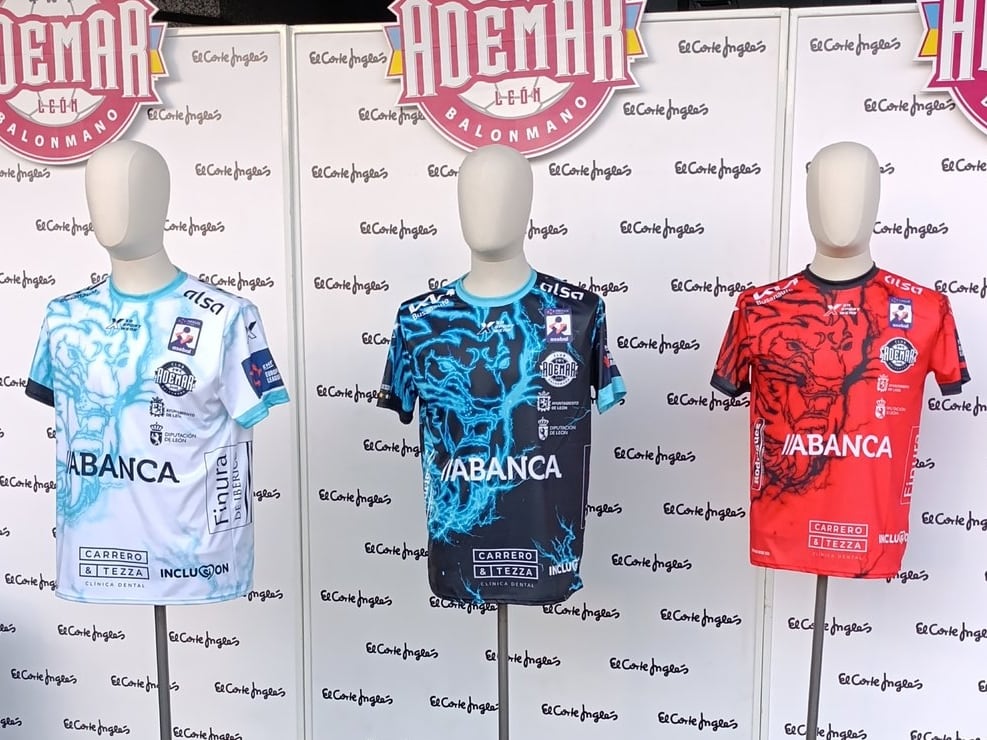 Estas son las nuevas camisetas del Ademar.