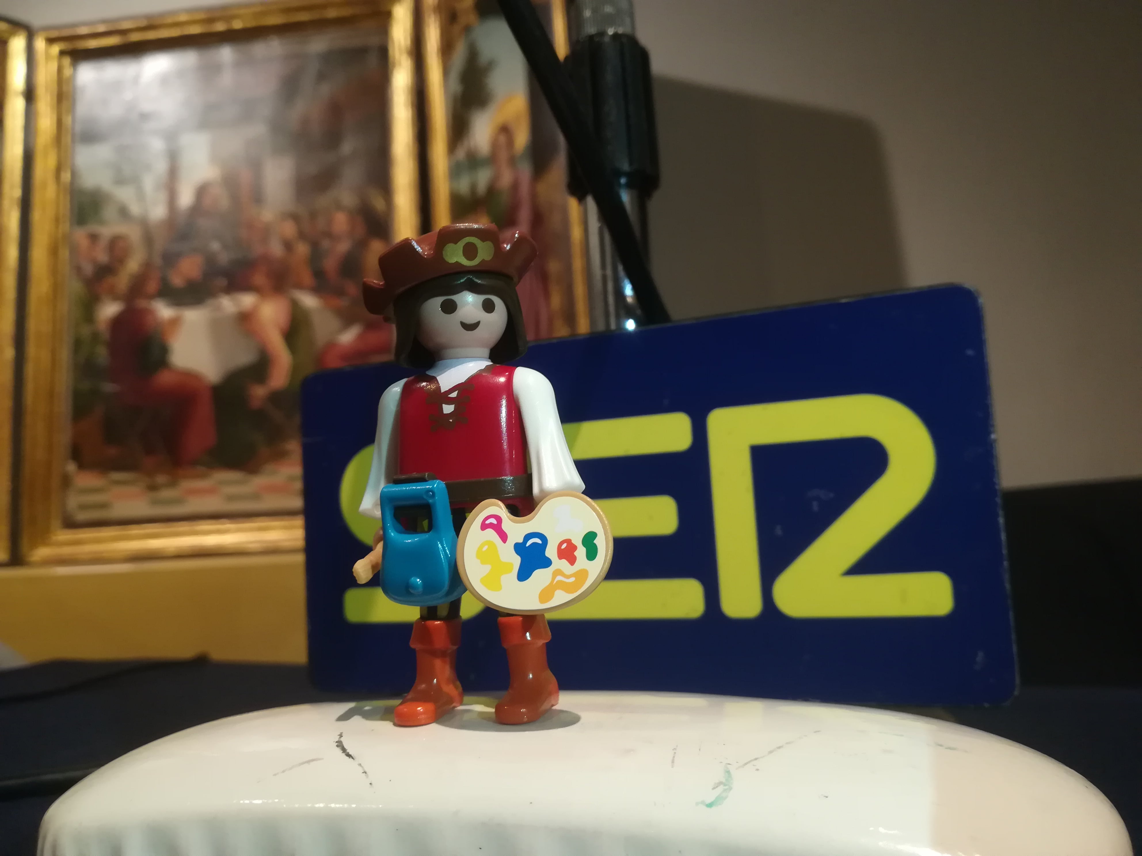 Avatar estilo playmobil de Juan de Borgoña realizada por Nacho Ares para el programa realizado en el Museo de Santa Cruz de Toledo