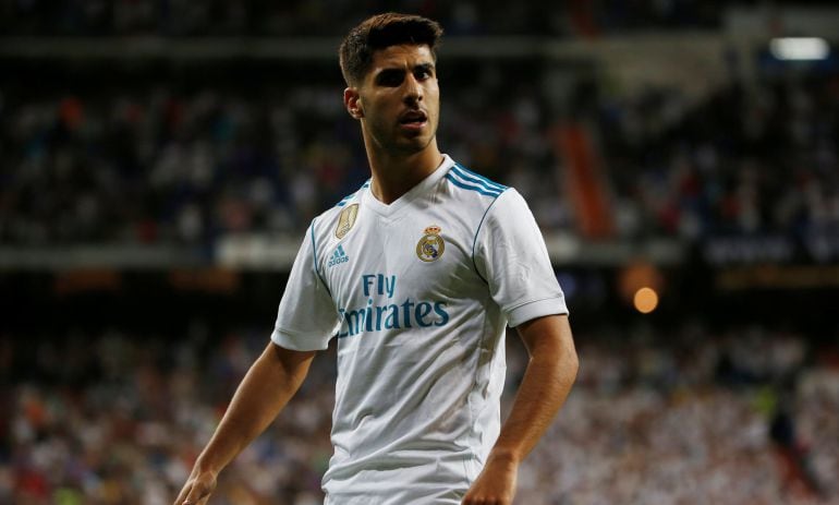 Marco Asensio durante el partido ante el Valencia 