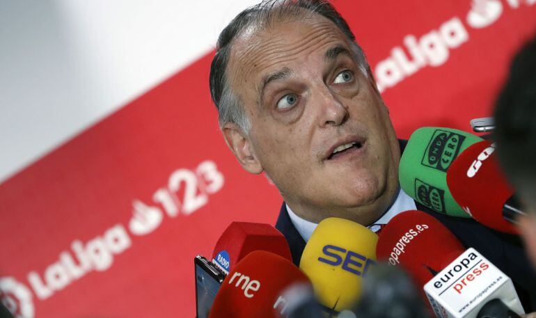 El presidente de LaLiga Javier Tebas.