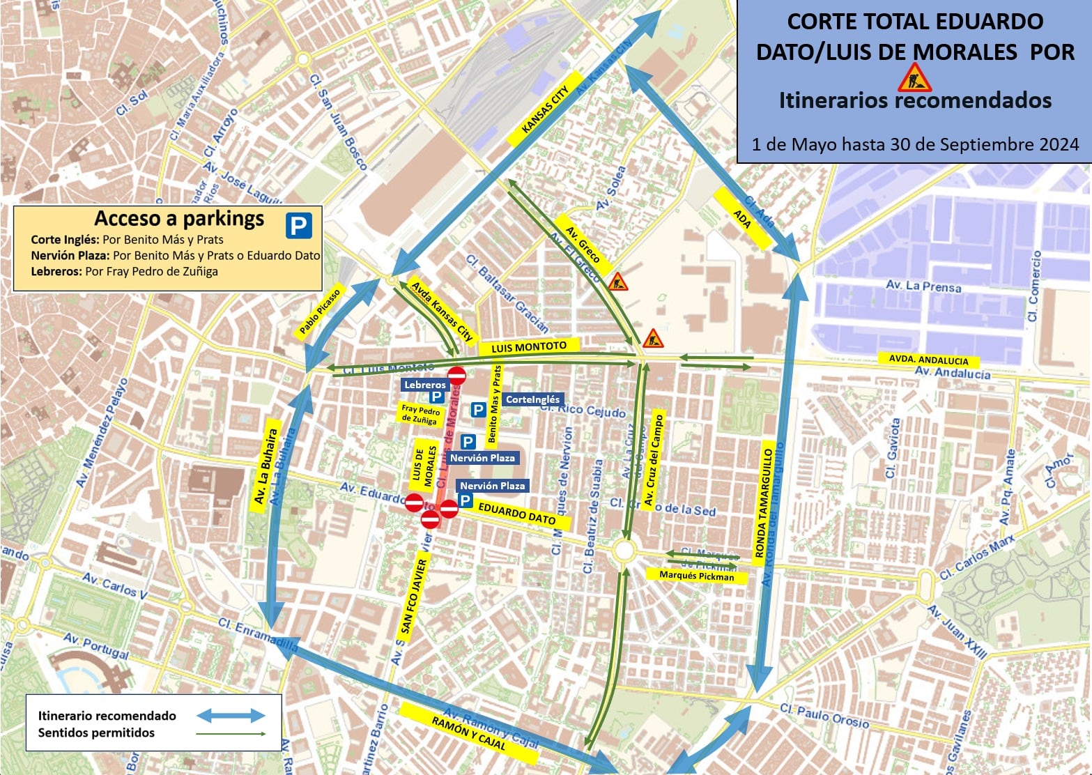 Plano de las obras de Eduardo Dato