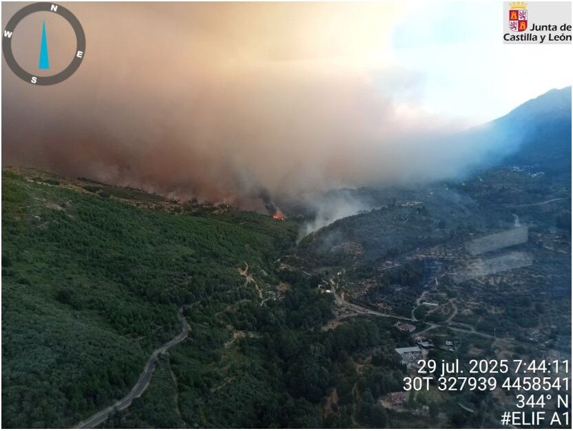 Incendio Mombeltrán./JCYL