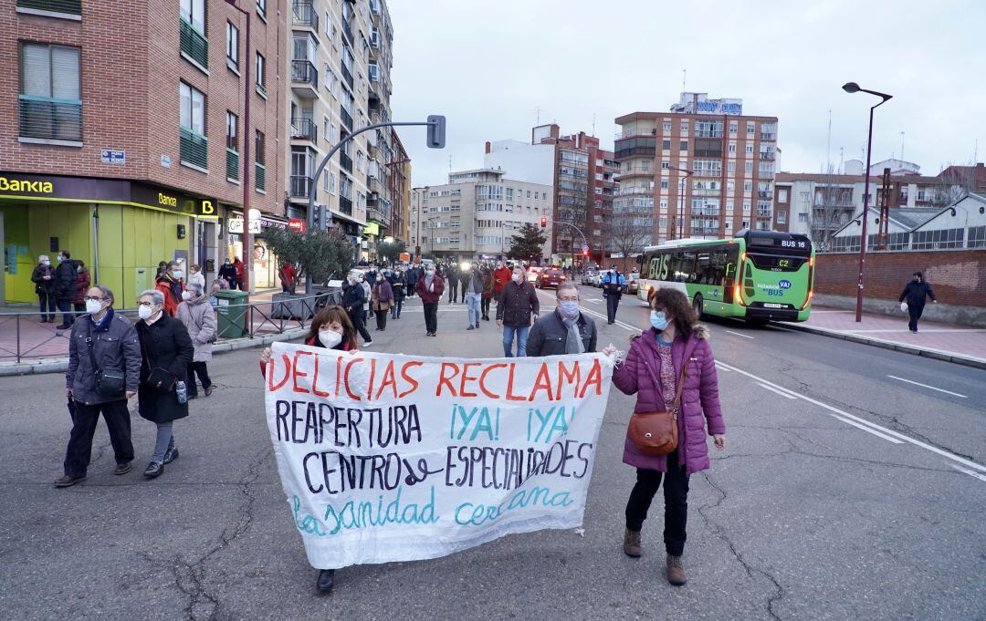 Imagen de archivo de una protesta de los vecinos de Las Delicias