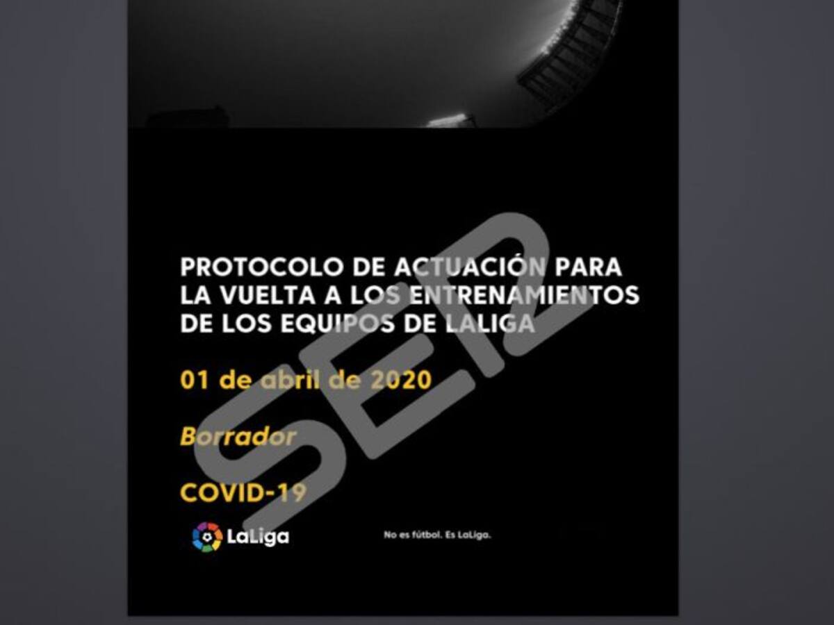 El protocolo de actuación para la vuelta a los entrenamientos de LaLiga