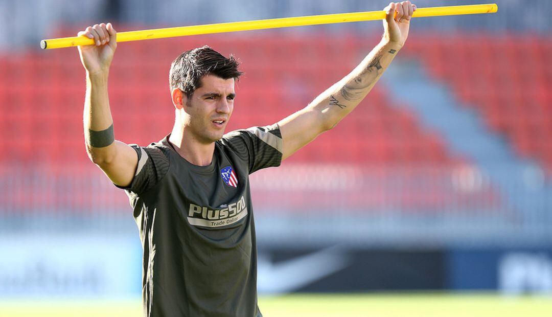 Morata en el inicio de la pretemporada del Atlético de Madrid