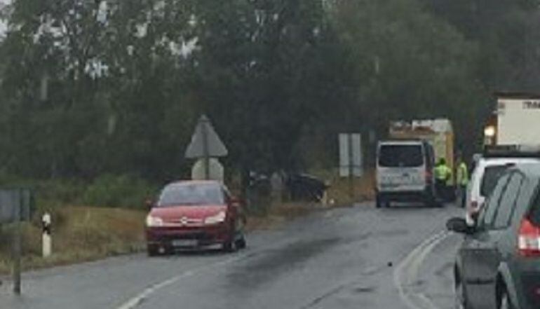 Accidente en la N-340 a la altura de Polanco, en Chiclana de la Frontera