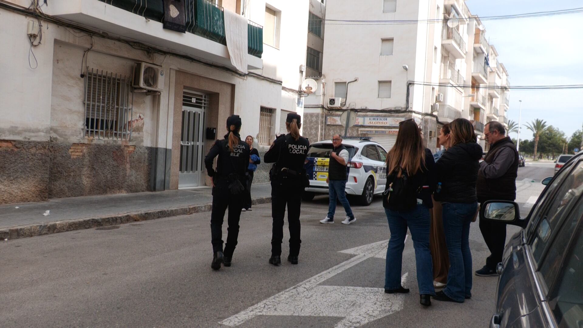 Desalojo en San Antón