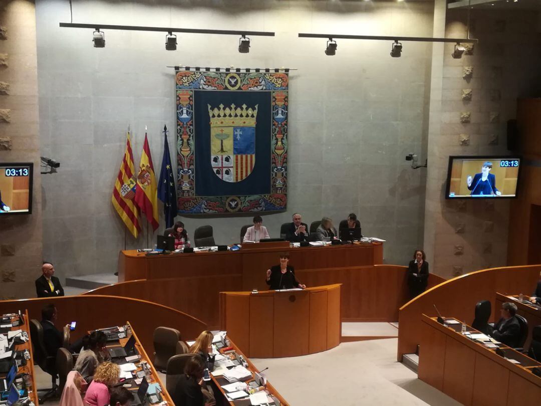 Sesión de las Cortes de Aragón que aborda la Estrategia para la Transición Justa