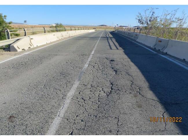 Estado del firme del puente