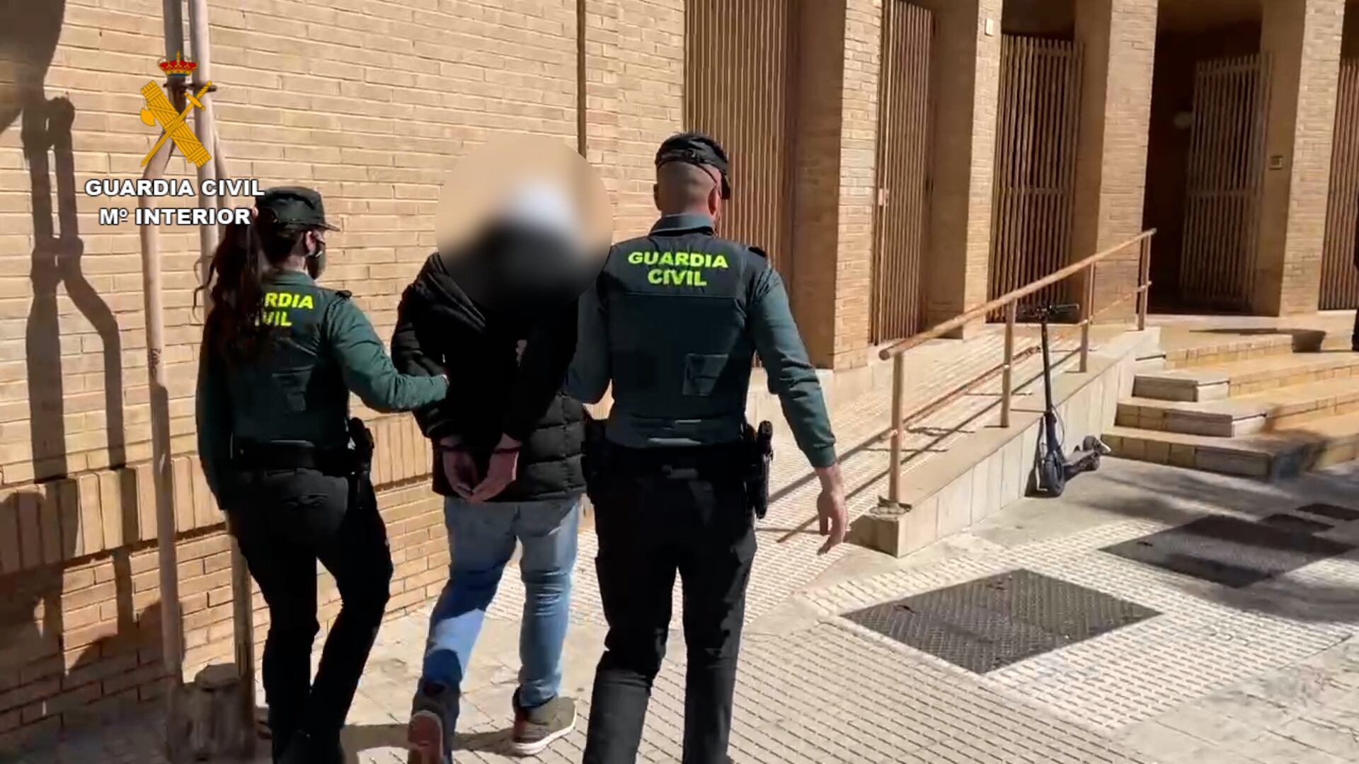 Uno de los detenidos en la operación (OPC)