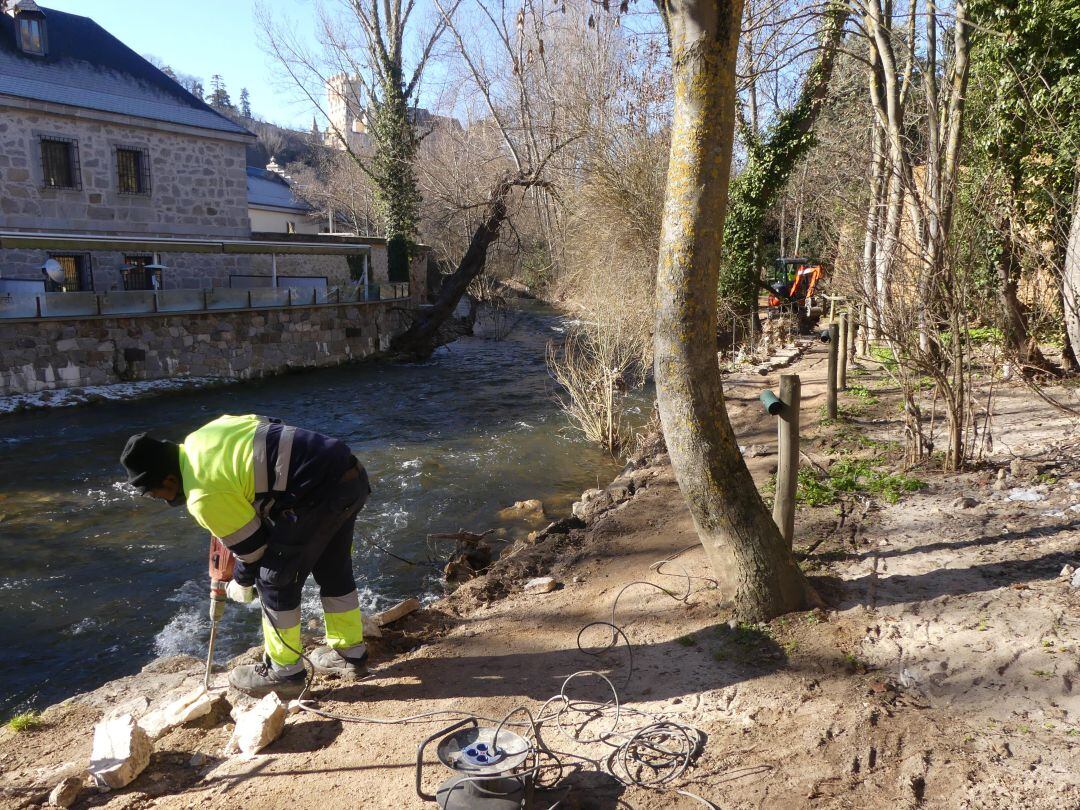 Obras en el Río Eresma