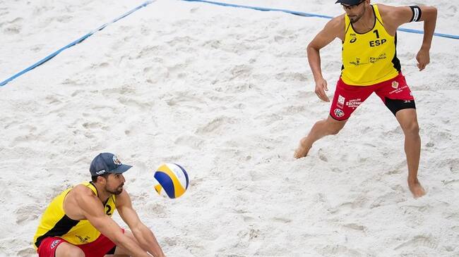 Un momento de un partido