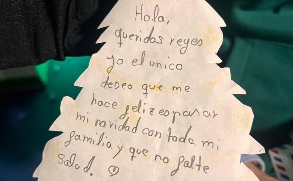 La emotiva carta de un niño de Vélez-Málaga en la que no pide regalos