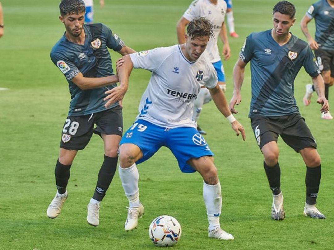 Fran Sol, en el duelo liguero contra el Rayo.