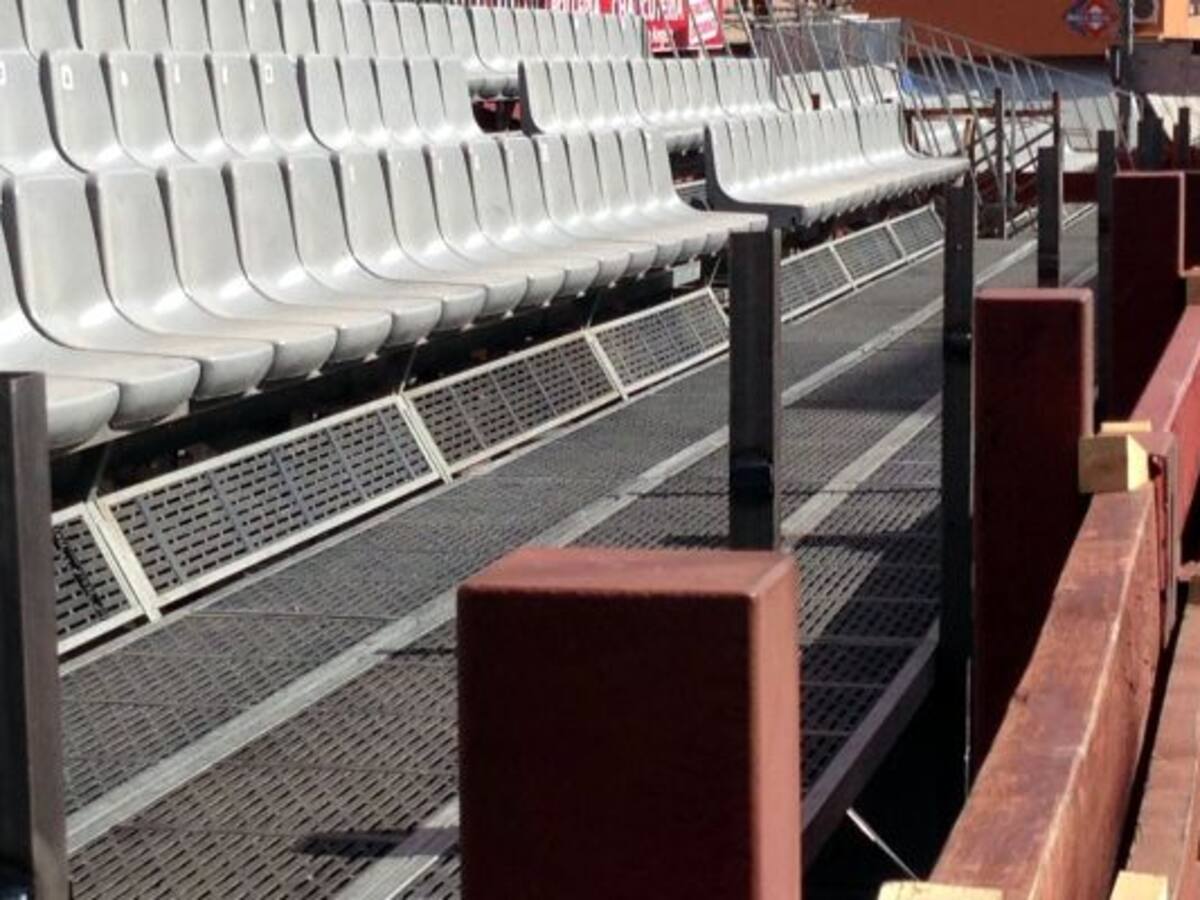 Nueve gradas para ver los encierros de Sanse