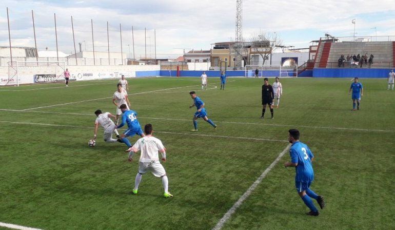 Un momento del partido.