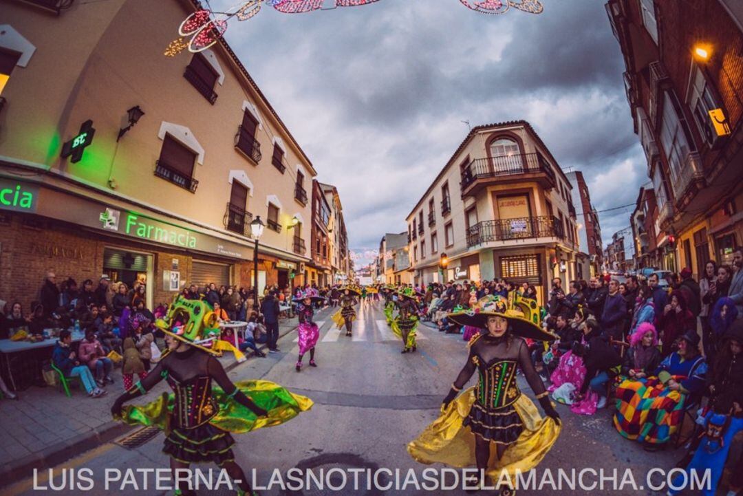 Imagen del desfile nacional del carnaval de Villarrobledo 2020