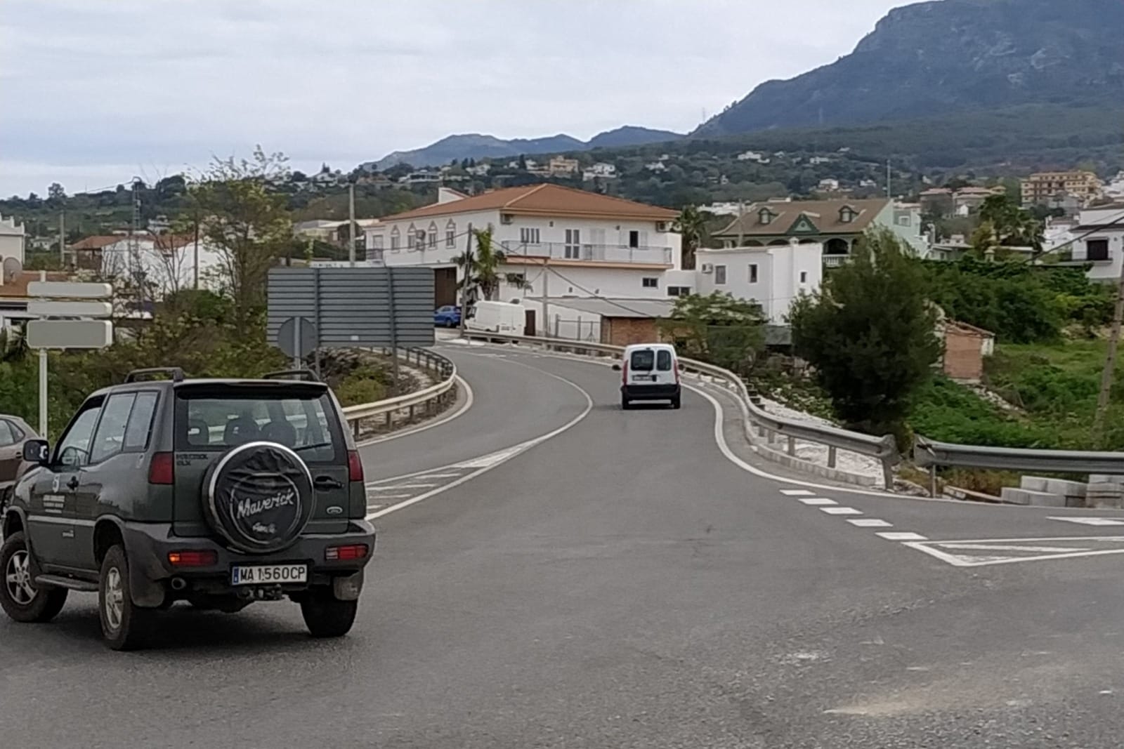 A-404 carretera entre Alhaurín El Grande y Coín