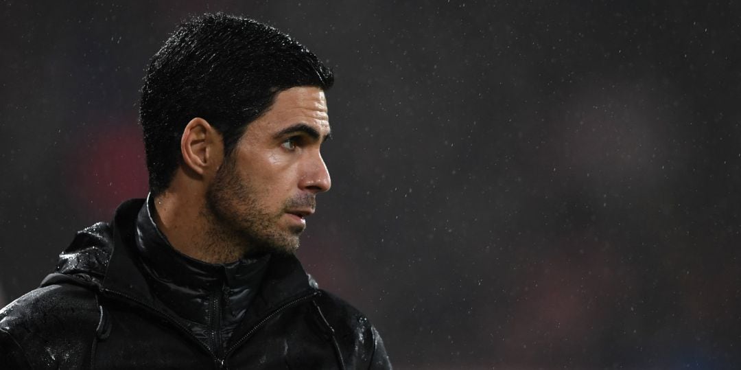 Mikel Arteta, durante su estreno como técnico del Arsenal