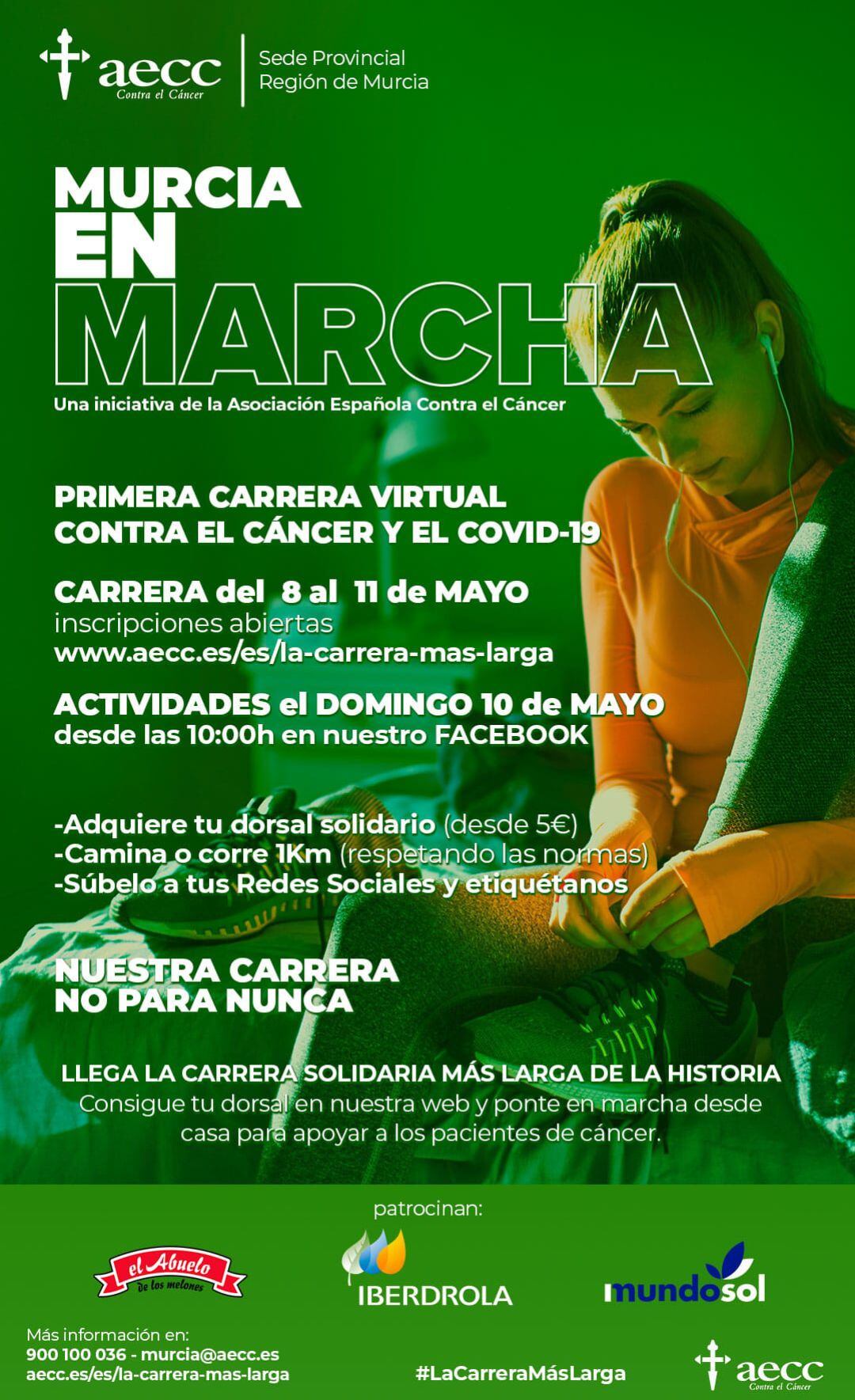 Cartel de la carrera solidaria de la AECC