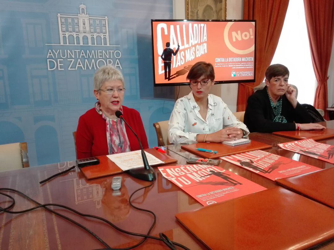 La Concejala de Igualdad del Ayuntamiento de Zamora, Carmen Álvarez, presenta la campaña contra los micromachismos