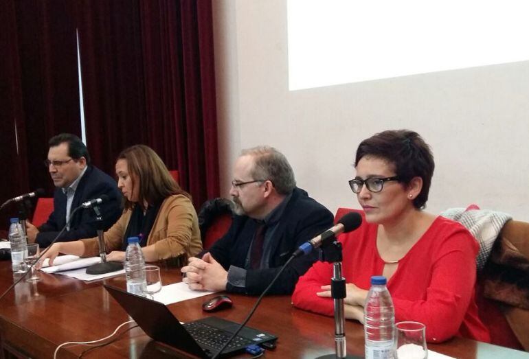 Maye Pérez, durante la presentación del Plan de Formación del Profesorado