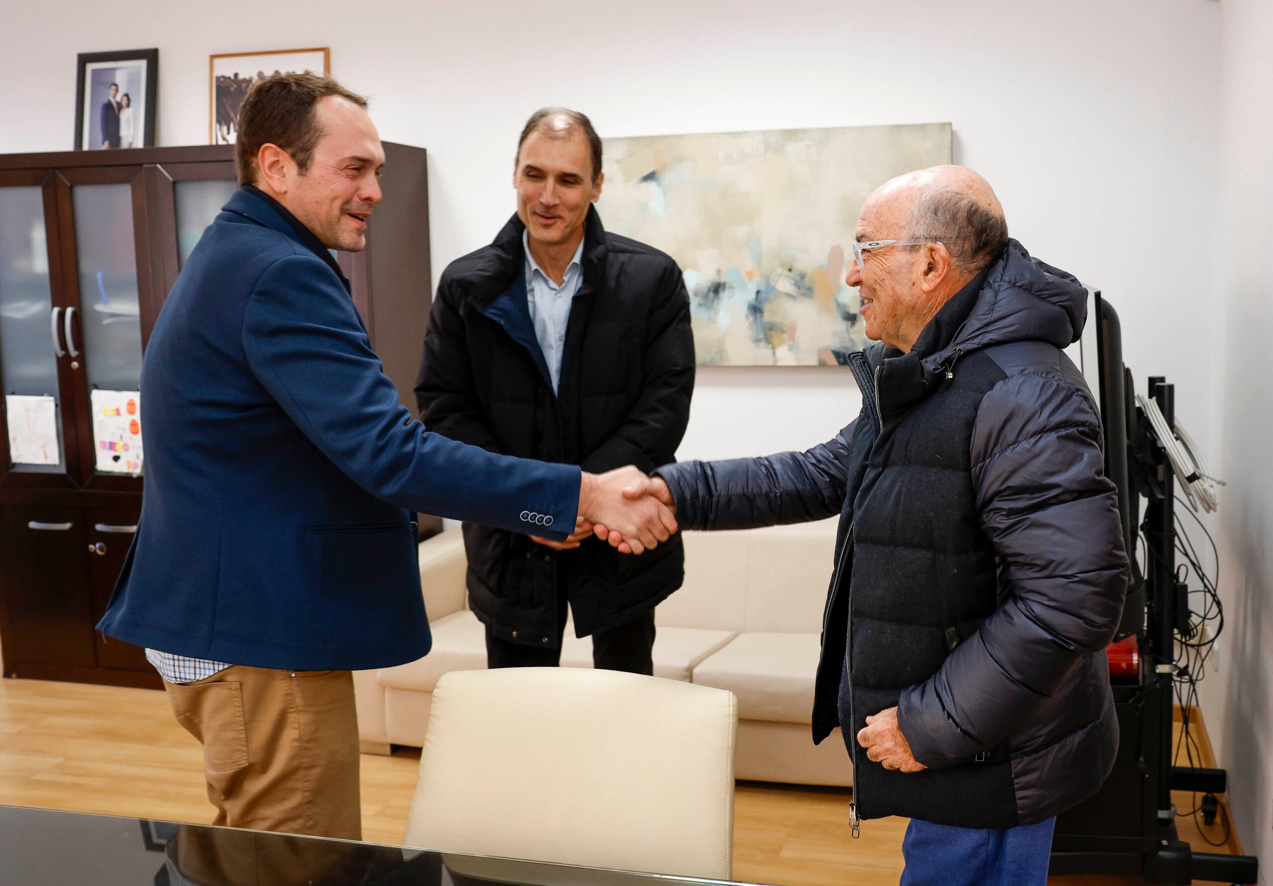 José Morell, Luis Cervera y Carmelo Ezpeleta.