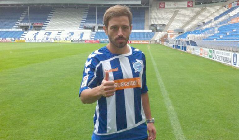 Hernán Bernardello tras su presentación en Mendizorroza.