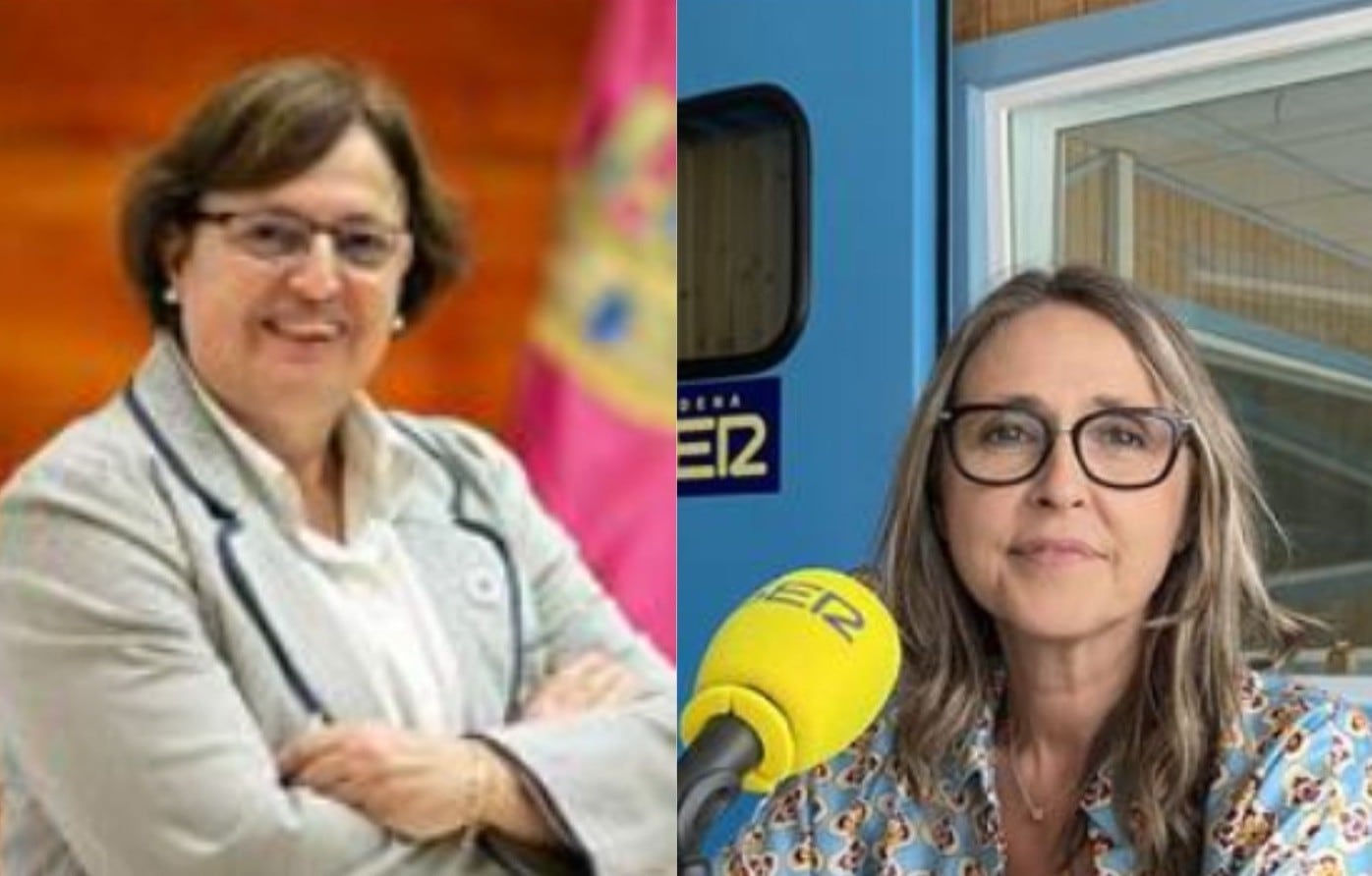 A la izquierda, Mercedes Echegaraya. A la derecha, Montserrat Muro, nueva directora gerente de la Agencia del Agua de Castilla-La Mancha.