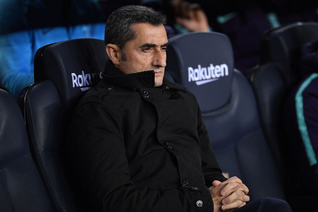 Ernesto Valverde, durante el partido contra el Sevilla. 