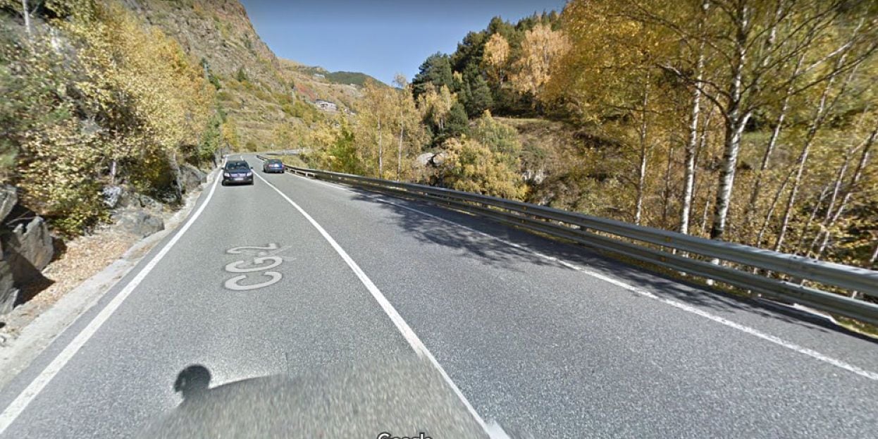 Imatge d'arxiu d'un tram de la CG2 a la parròquia de Canillo.