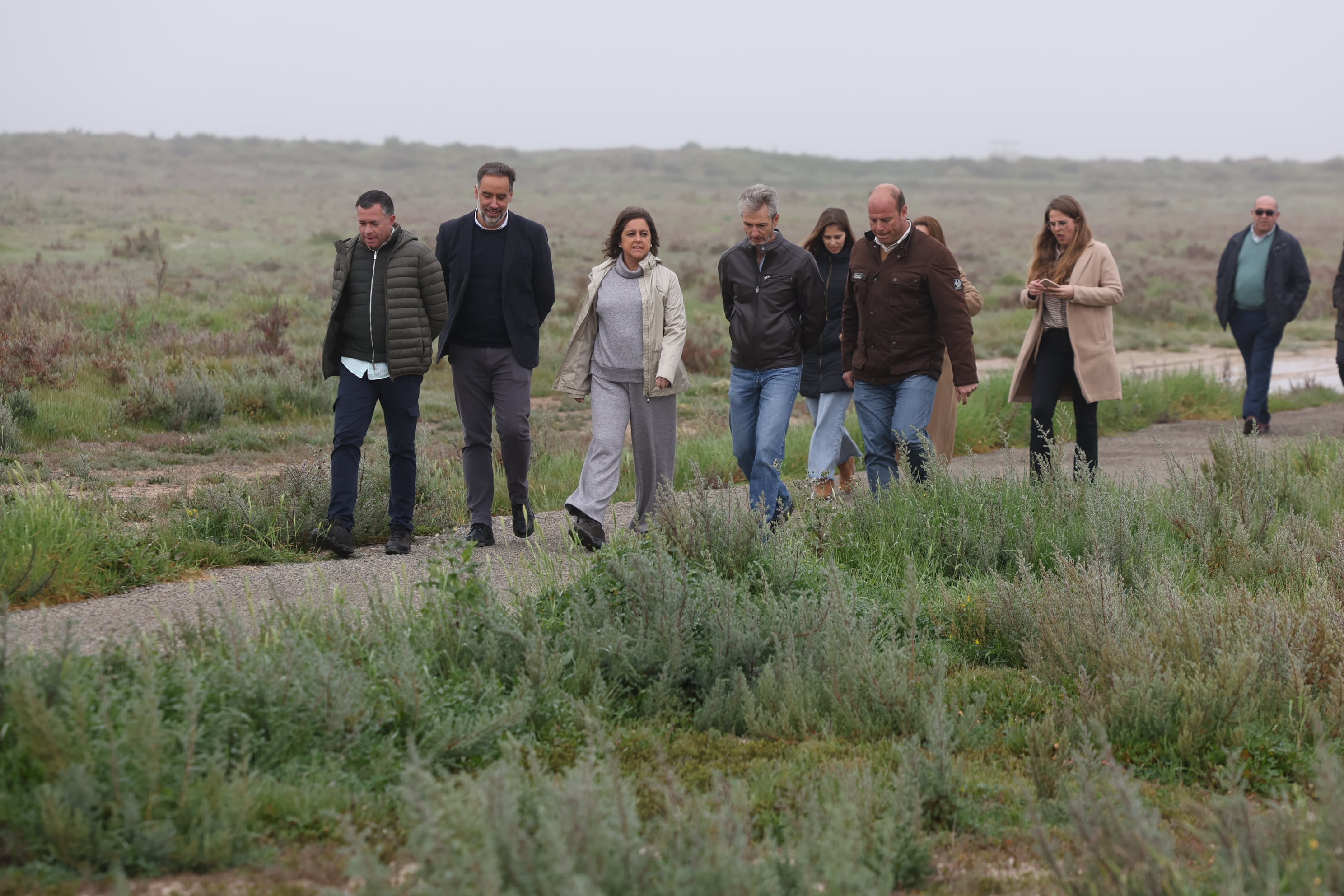 La consejera de Medio Ambiente durante una visita a las Marismas de Trebujena