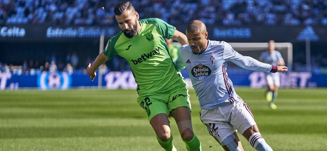 Siovas y Rafinha durante el Celta de Vigo- CD Leganés