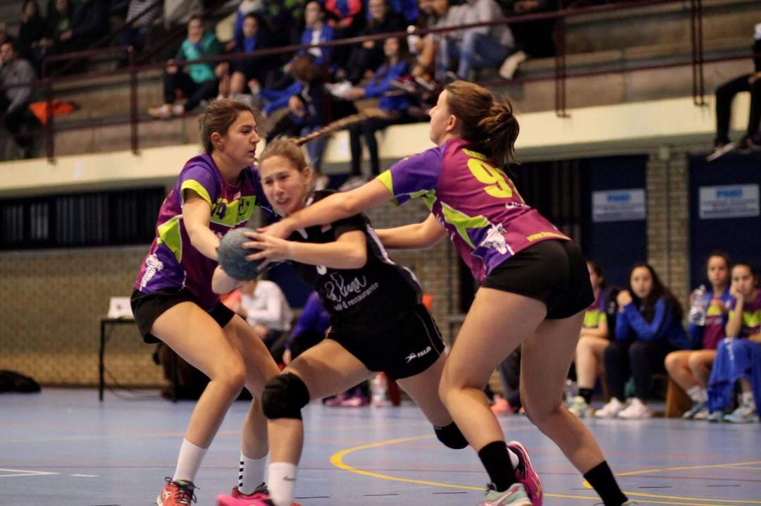 Johanna Canninga en uno de los partidos disputados en Salamanca.