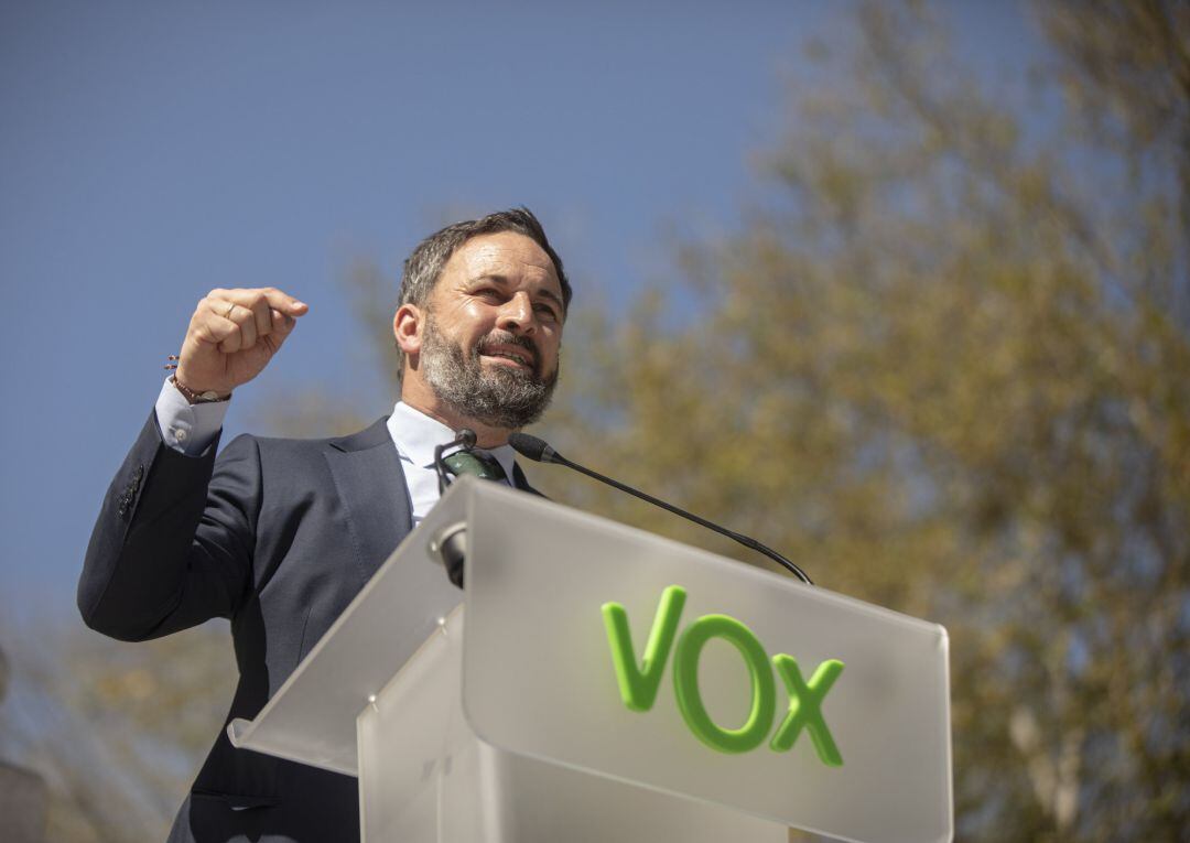 El presidente de Vox, Santiago Abascal