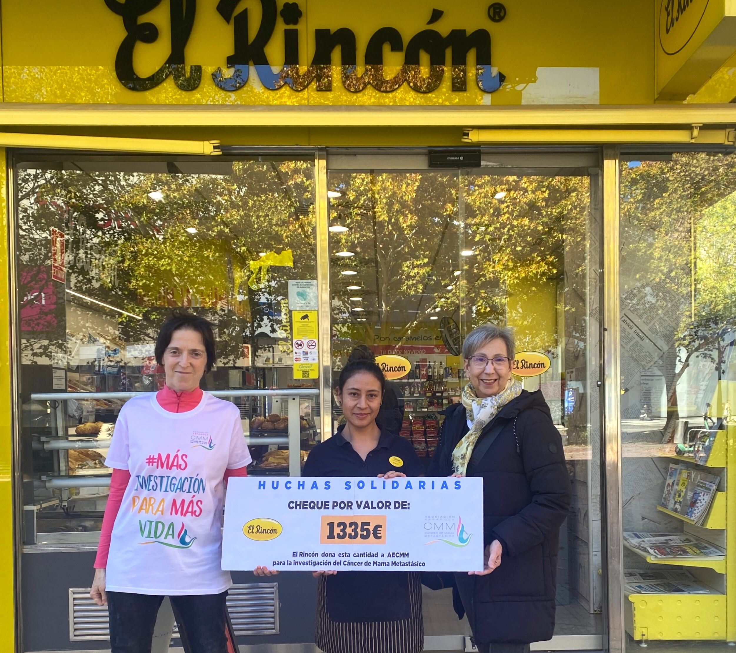 En Rincón ha recaudado 1335€ para luchar contra el cáncer de mama metastásico