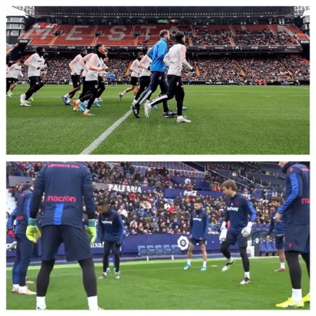 Entrenamientos abiertos del Valencia CF y Levante UD