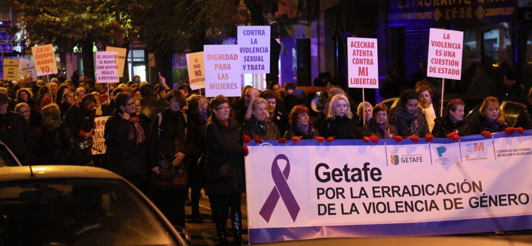 Varias marchas recorren el sur de Madrid para mostrar su rechazo a la violencia de género