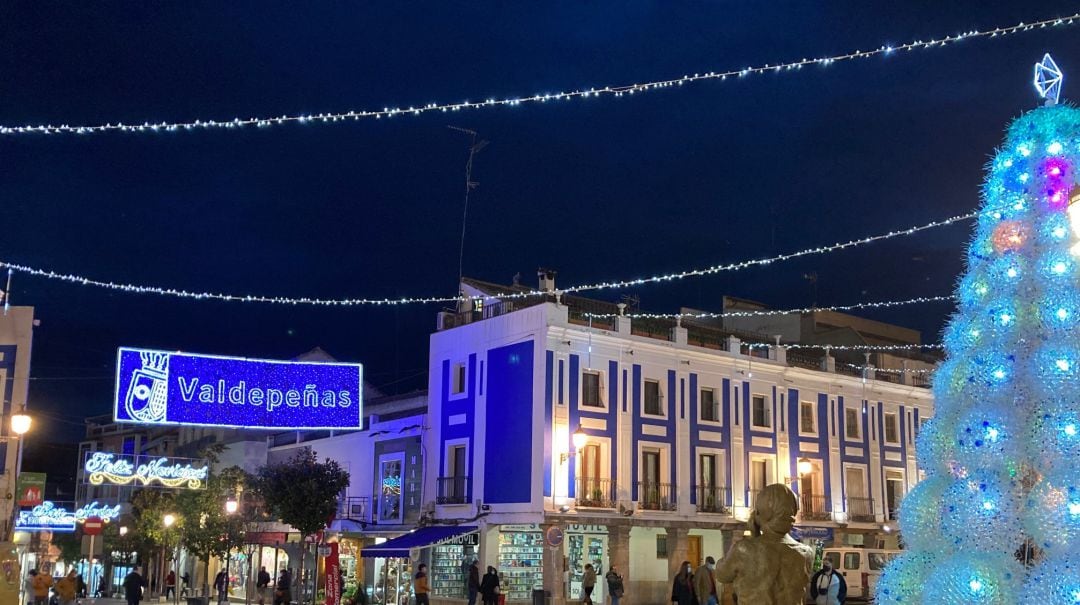 Imagen de archivo de la Plaza de España de Valdepeñas (Ciudad Real)