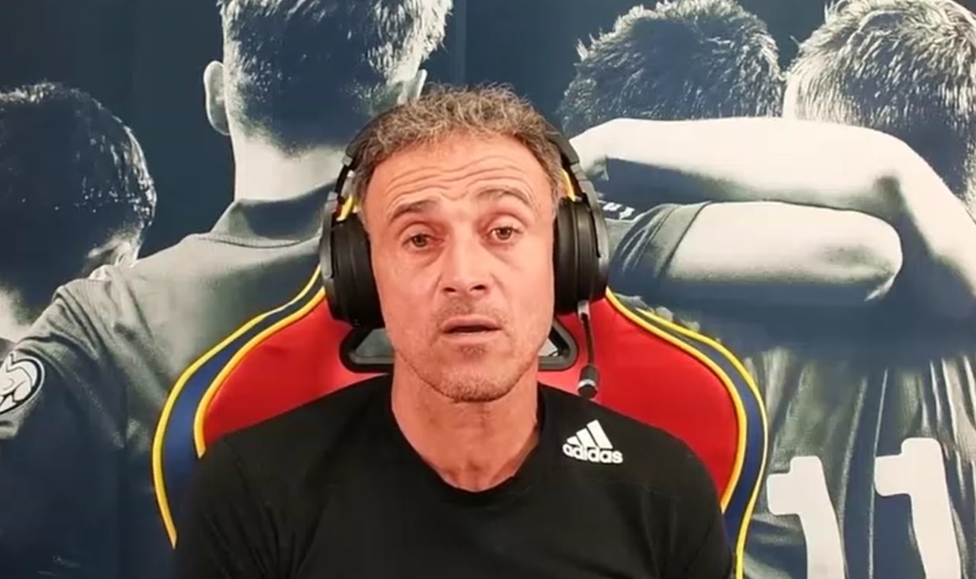 Luis Enrique en su stream.