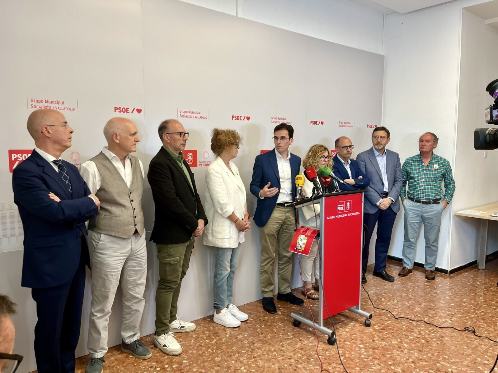 Miembros del Grupo Municipal Socialista en el Ayuntamiento de Valladolid