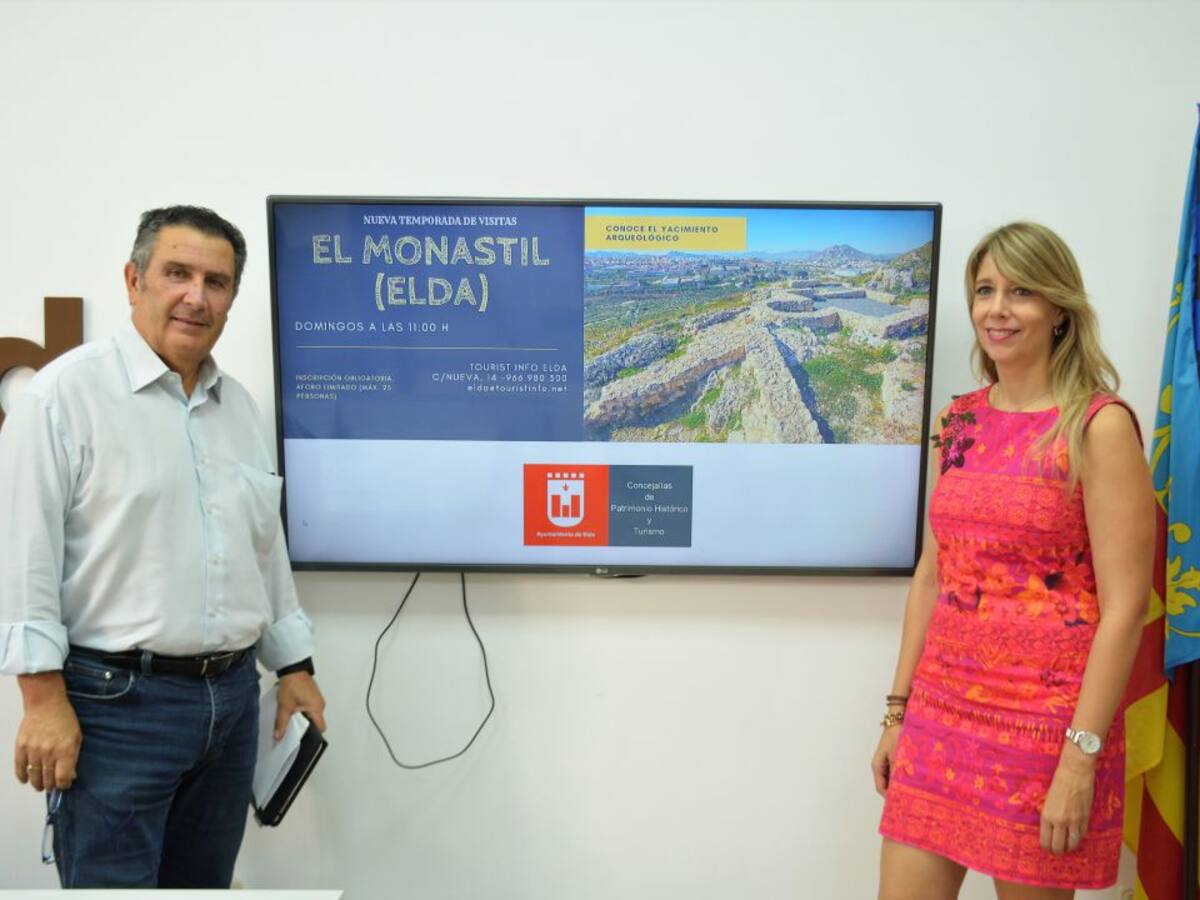 Elda teatraliza las visitas al yacimiento El Monastil