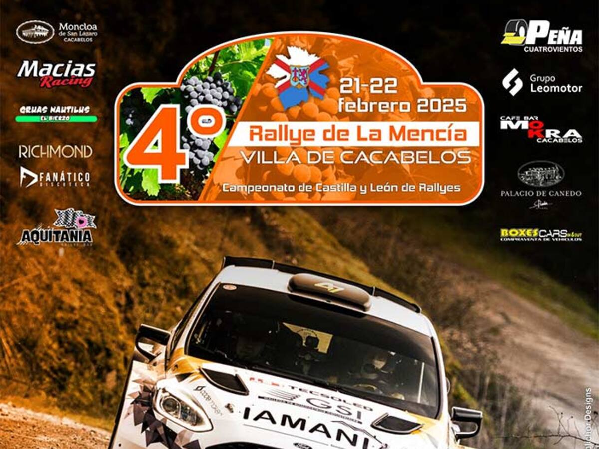 Cacabelos acoge la IV edición del Rally de la Mencía