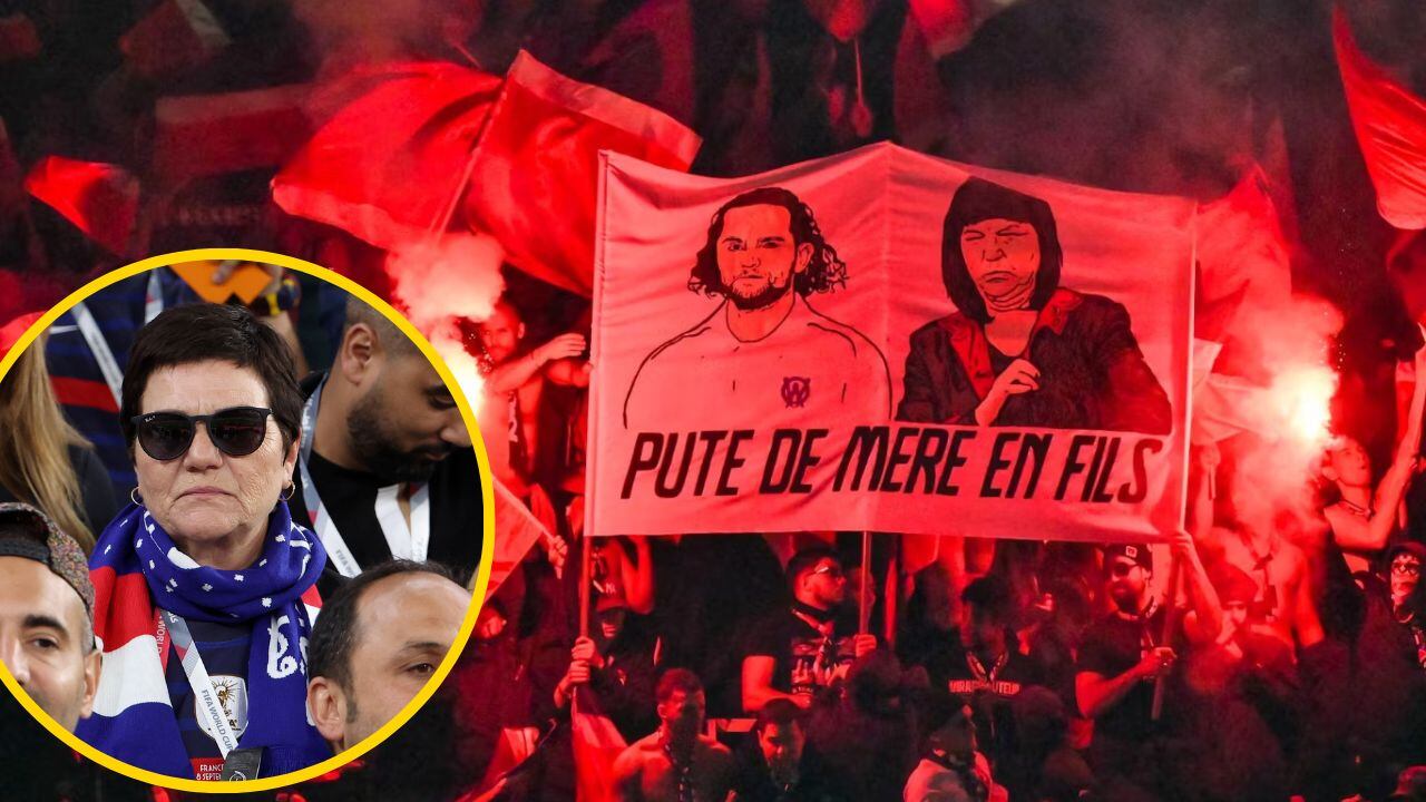 Uno de los mensajes ofensivos que recibió Rabiot y su madre en el PSG-Marsella