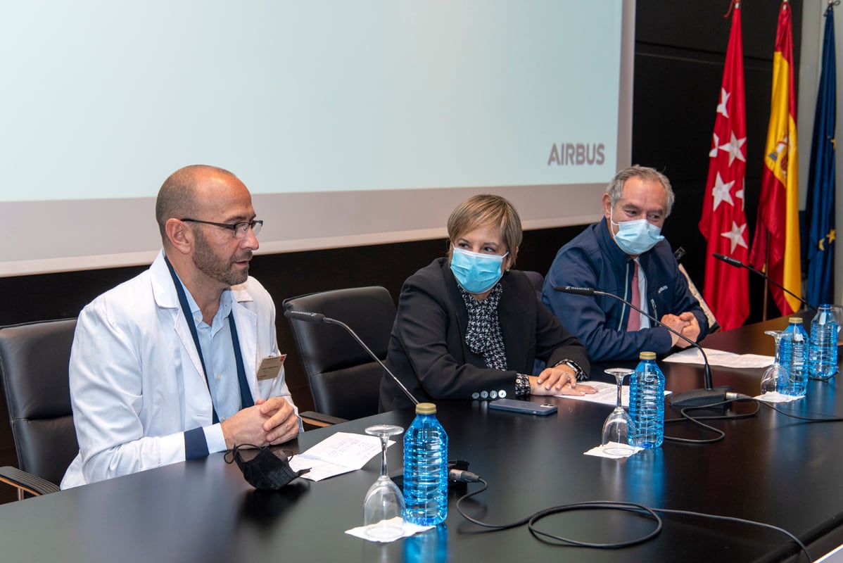 Los responsables del Hospital y de Airbus han valorado positivamente el proyecto conjunto