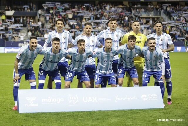 El equipo titular del Málaga que se enfrentó al Córdoba en el estadio de La Rosaleda